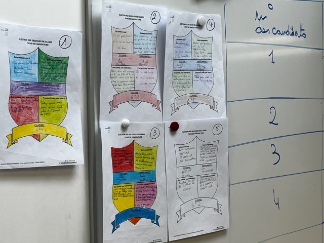 Superbes blasons/programmes réalisés durant la campagne par les 6è2