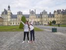 La cour du château de Fontainebleau