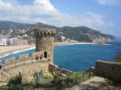 Vue panoramique du château fortifié de Tossa de mar