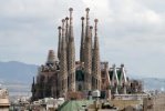 Vue panoramique de la Sagrada Familia
