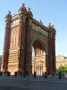 Arc de Triomphe à proximité du barrio gotico de Barcelone